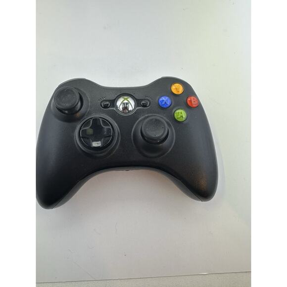 Official Microsoft Xbox 360 Black Wireless Controller Tested Fast Shipping - Picture 1 of 5